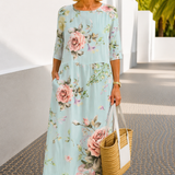 Keely | Robe Fleurie Coucher de Soleil