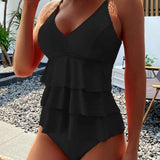 Lia - Maillot de bain élégant avec des volants stylés