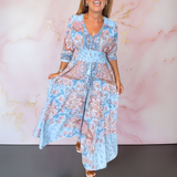 Anita™ | Élégante robe maxi boho avec ceinture