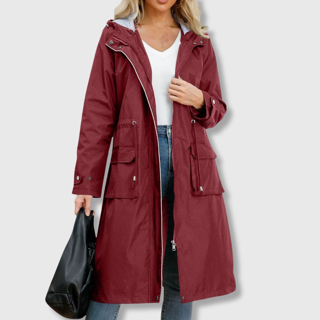 Julia | Manteau Trench Élégant avec Capuche