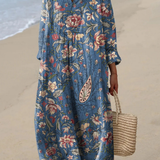 Soraya | Robe Printanière Aérée à Manches Longues