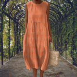 Aikaterini | Robe Midi Brodée