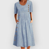 Mirone - Robe midi à rayures en coton