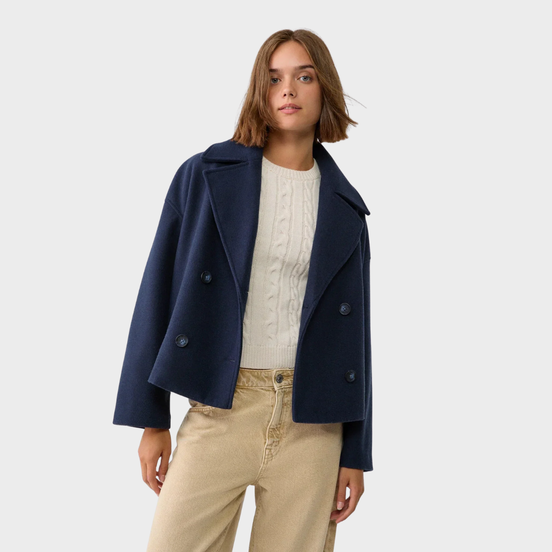 Aria | Manteau Court en Laine pour l'Hiver