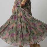 Calen | Robe Midi Décontractée à Épaules Dénudées
