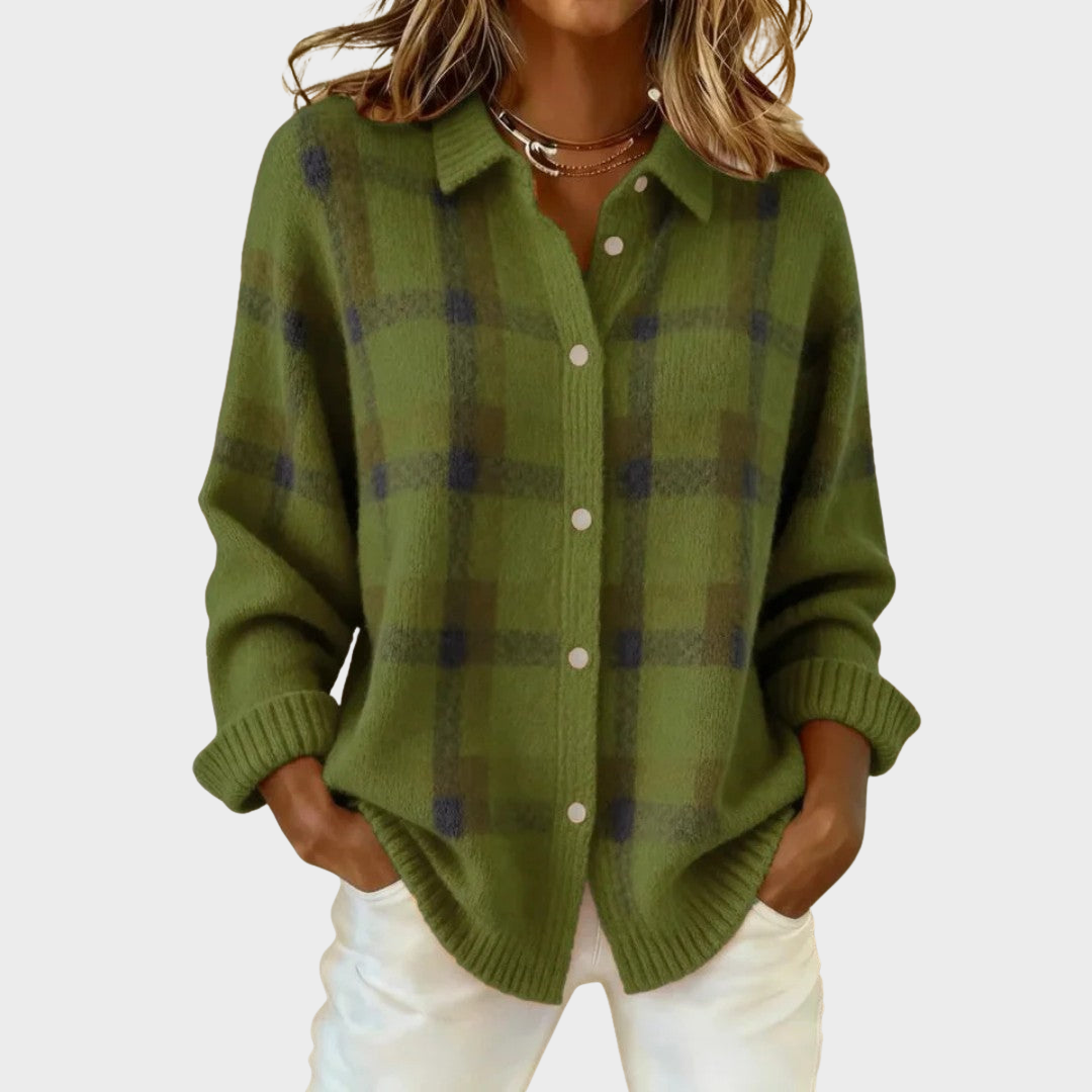 Mia | Cardigan en Maille à Rayures