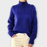 Eva - Pull Isolant avec Détail en Tricot de Corde