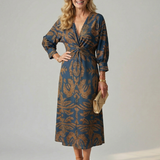 Lune | Robe Midi Wrap Naturelle
