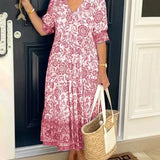 Keisha | Robe Maxi Florale à Col V