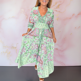 Anita™ | Élégante robe maxi boho avec ceinture