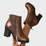 Katarzyna™ Chaussures à talons épais en cuir véritable avec soutien de la voûte plantaire 💫