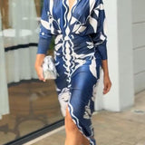 Eva | Robe Midi Dolman Imprimée Unique Sun Escape