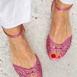 Isadora™ | Sandales Tressées Dorées