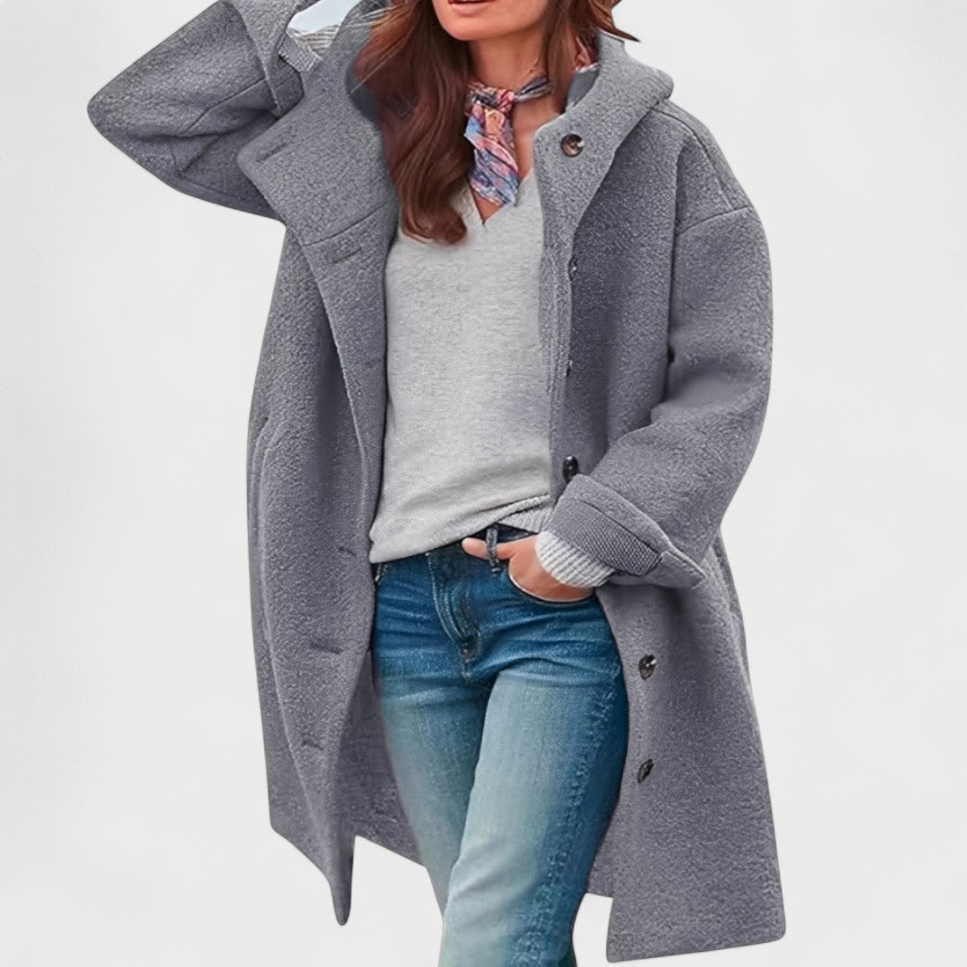 Ella | Manteau Confortable de Longueur Moyenne pour Usage Quotidien
