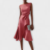 Claire™ | Robe midi élégante avec drapés