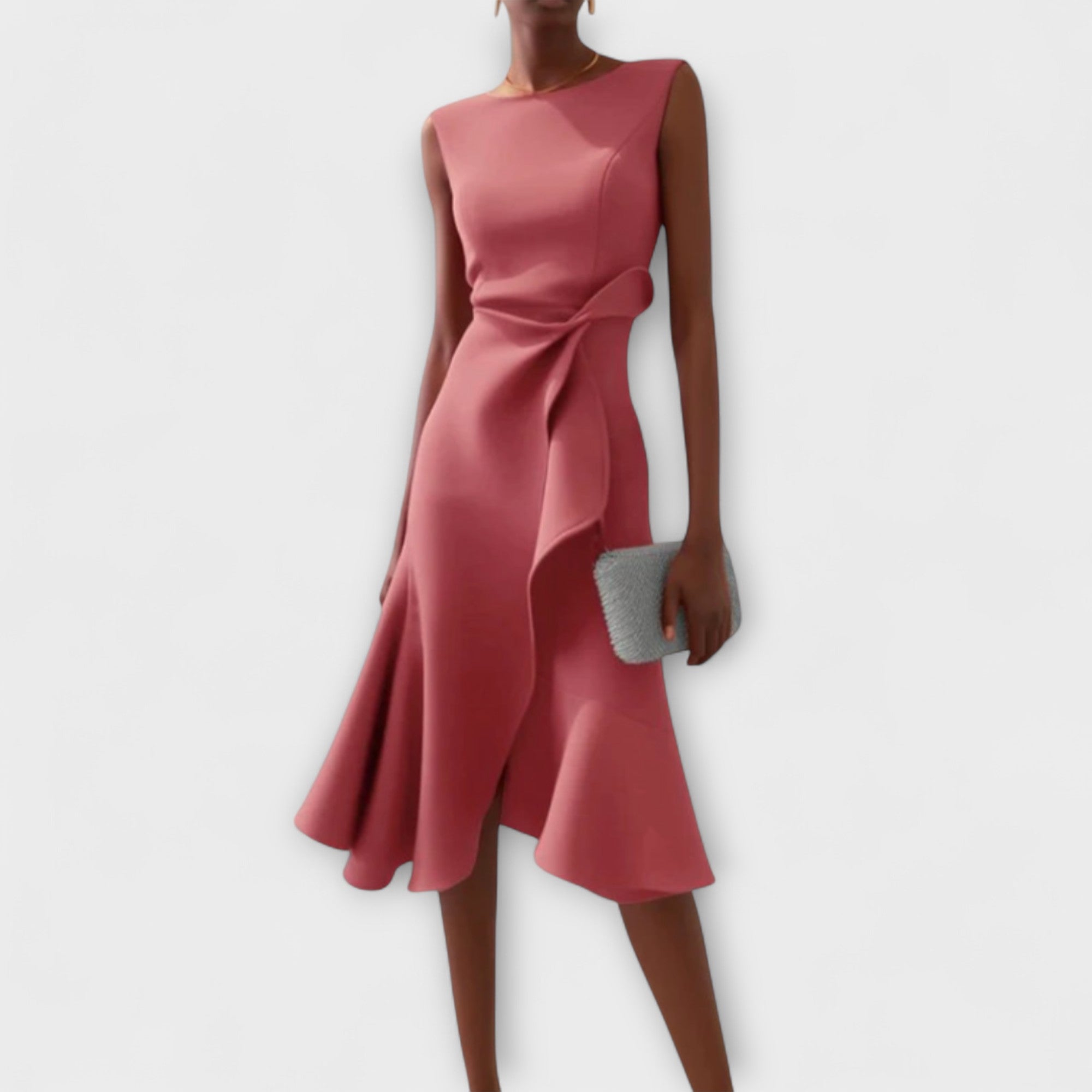 Claire™ | Robe midi élégante avec drapés