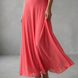 Juin | Robe Midi Drapée à Epaule Dénudée