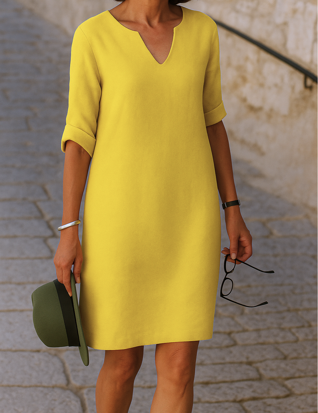 Rita™ | Robe élégante avec décolleté en V.