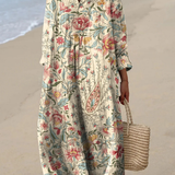 Soraya | Robe Printanière Aérée à Manches Longues
