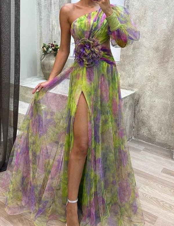 Grace | Robe Maxi Plissée Florale Évasion Estivale