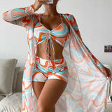 Laluna® | Ensemble de bikini 3 pièces avec imprimé