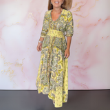 Anita™ | Élégante robe maxi boho avec ceinture
