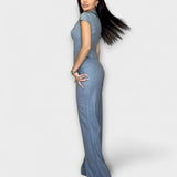 Ivy - Ensemble Élégant de Top à Décolleté en V et Pantalons