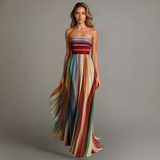 Felice™ | Élégante robe sans bretelles multicolore