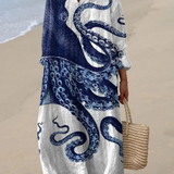 Alina | Robe Printanière Aérée à Manches Longues