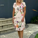 Ellie™ | Robe à couches avec imprimé floral