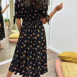 Miley - Robe V-Cou à Pois