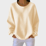 Nora | Pull en Coton Tricoté en Waffle d'Hiver avec Manches Longues