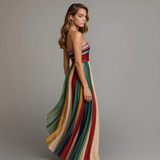 Felice™ | Élégante robe sans bretelles multicolore