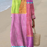 Bianca | Robe Printanière Aérée à Manches Longues