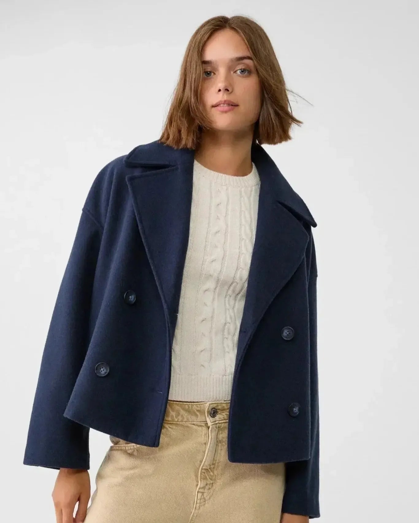 Alberte | Manteau à Double Poitrine