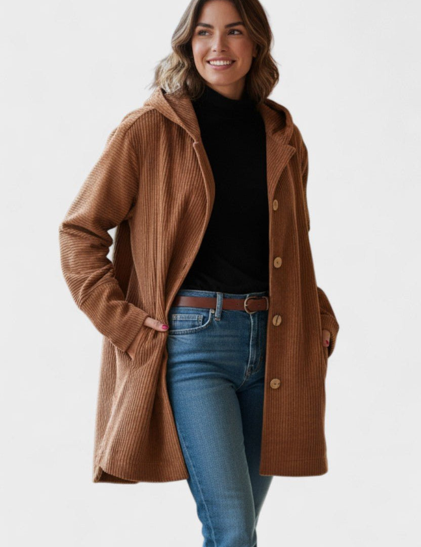 Amalie™ | Manteau en velours élégant au design luxueux