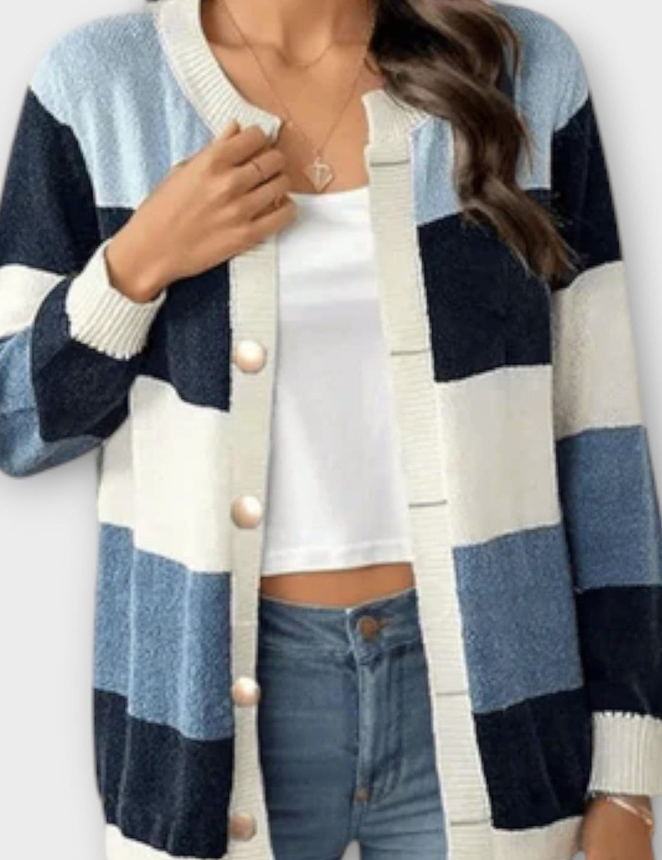 Amalie | Cardigan Rayé