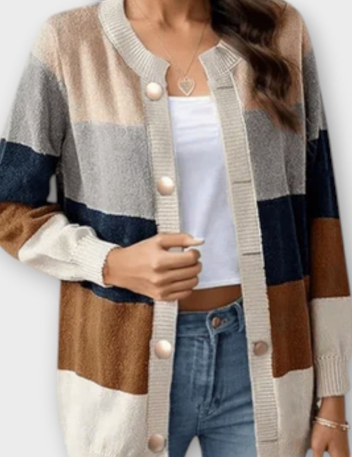 Amalie | Cardigan Rayé