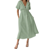 Inge™ | Robe maxi décontractée avec décolleté en V