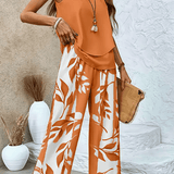 Adelaide | Ensemble Standard Feuilles Orange
