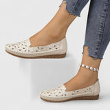 Ballerines Blanches à Aérations Femme | Élégantes Printemps Été