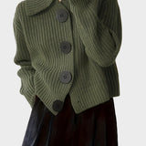 Astrid | Cardigan Vert Olive