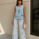 Amélia | Ensemble Bleu d'Été Femme