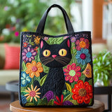 Sac Artisanale - Chat Noir Enchanté