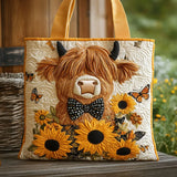 Sac Artisanale - Vache Highland et Tournesols