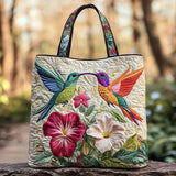 Sac Artisanal - Colibris et Fleurs Blanches