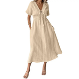Inge™ | Robe maxi décontractée avec décolleté en V