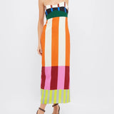 Pamela™ | Robe rayée en couleurs