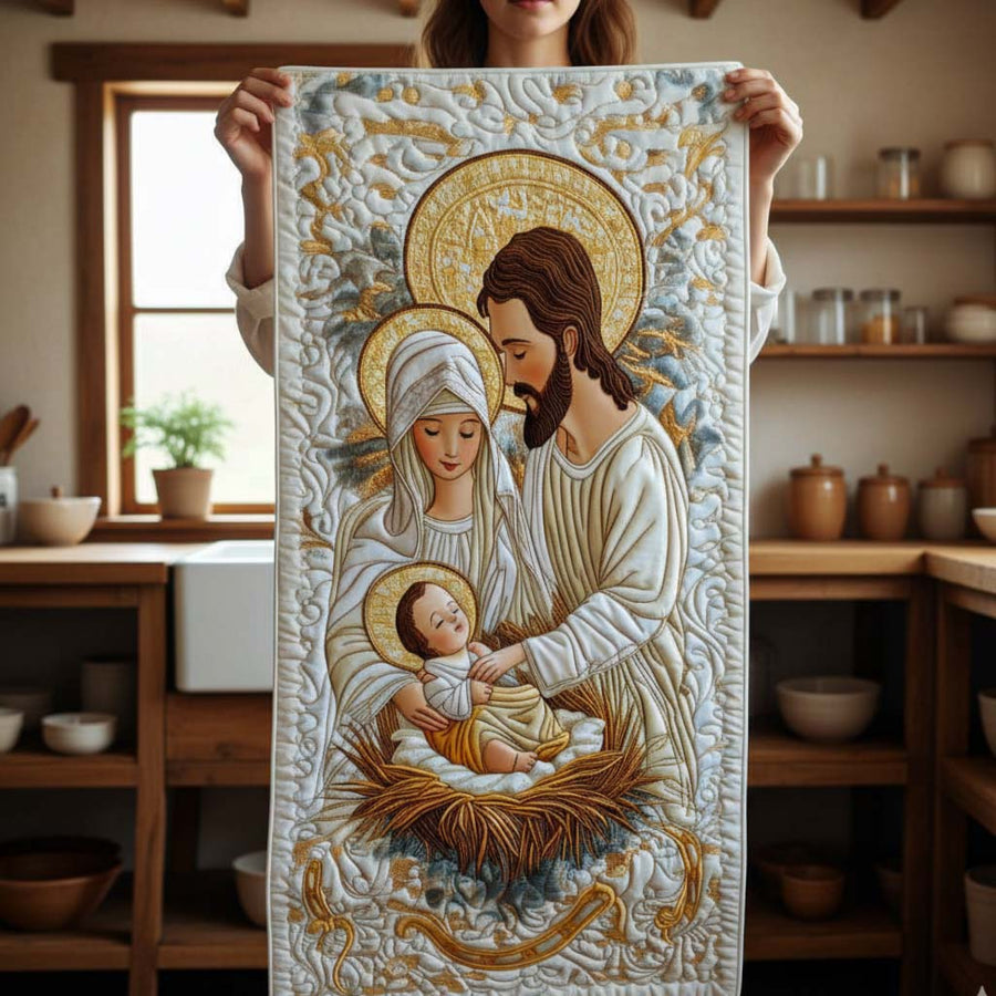 Bethlehem Starlight Quilted Table Runner NCU0NT1424