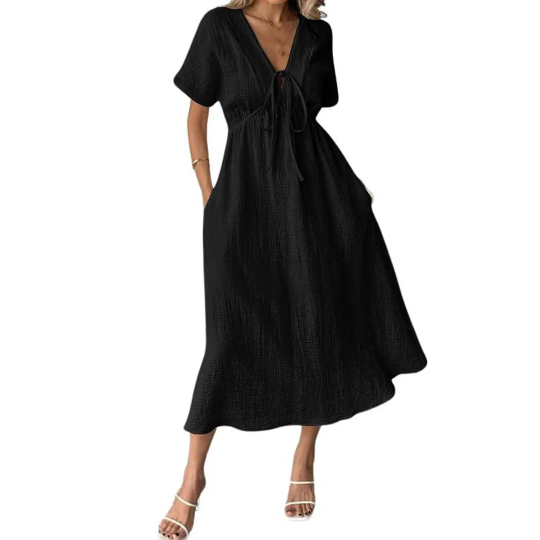 Inge™ | Robe maxi décontractée avec décolleté en V